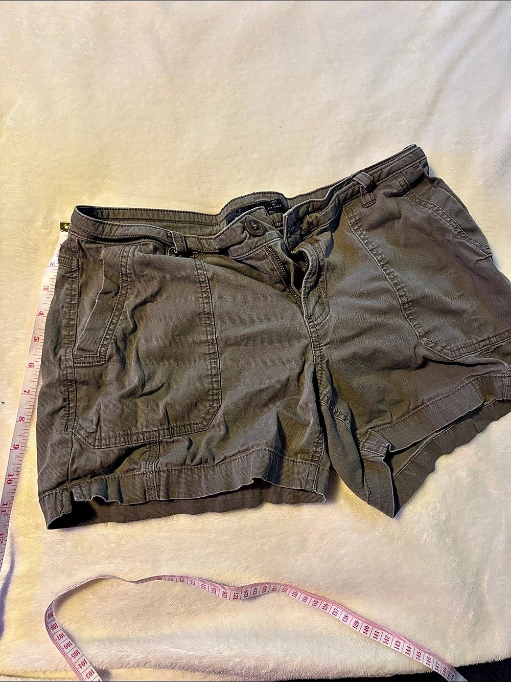 prAna Stretch Zion Cargo Short Green Waist 8/29